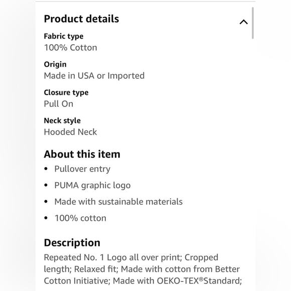 PUMA Women's Amplified Light Weight Hoodie in Blue Spruce Size: Medium - Picture 6 of 6